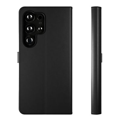 11. Puro Booklet Case with Flip and Wallet for Samsung Galaxy S25 Ultra - Black