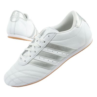 Adidas women's sports shoes Taekwondo Lace white fashionable leather