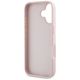 7. Guess Grained Big 4G Logo Small Classic Logo case for iPhone 16 - pink