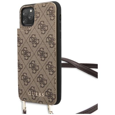 2. Guess 4G Crossbody Case for iPhone 11 Pro Max - Brown