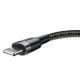 3. Baseus Cafule USB-A / Lightning 2.4A QC 3.0 cable 0.5 m - black-gray