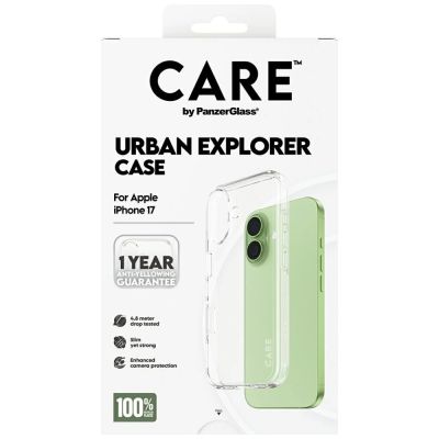 5. CARE by PanzerGlass Flagship Urban Explorer Case w. Clear Frame for iPhone 17 - transparent
