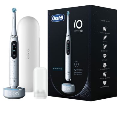 13. Oral-B iO Series 10 Stardust White Toothbrush