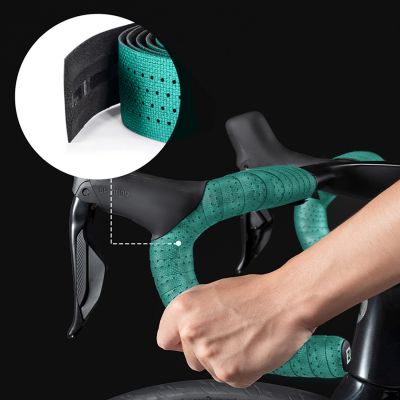 7. Rockbros Handlebar Tape Perforated Silicone - Green