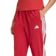 4. adidas Train Essentials 3-Stripes Woven Women's Pants Red KF8554