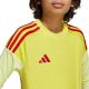 7. adidas Tiro 25 Competition Long Sleeve Kids' Goalkeeper Jersey Yellow and Red KJN2020