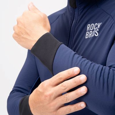 4. Rockbros YDWT014 Winter Fleece Double Layer Cycling Jacket Size L - Blue