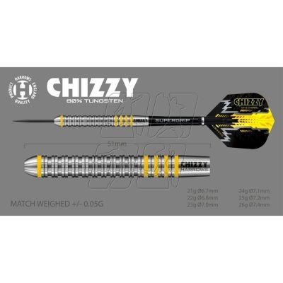 15. Harrows Chizzy Darts 80% Steeltip HS-TNK-000013896