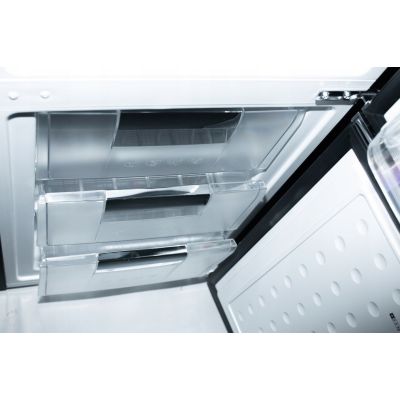 7. Ravanson LKK-250RB 250l Retro Refrigerator | LED lighting | Vintage style | 545 x 585 x 182 mm | Black