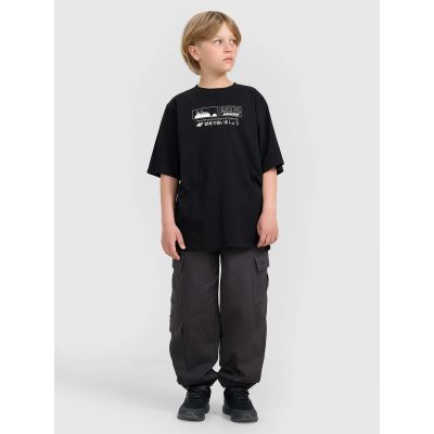 5. Boy's oversize T-shirt with print 4F 4FJRAW25TTSHM3065-20S