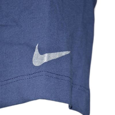 7. Nike Dallas Mavericks Essential Dry T-shirt Chrome Logo College Navy - CZ7252-419