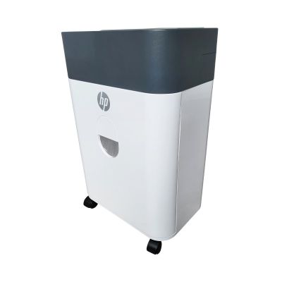 16. HP ONESHRED Auto 100CC Paper Shredder, White and Gray
