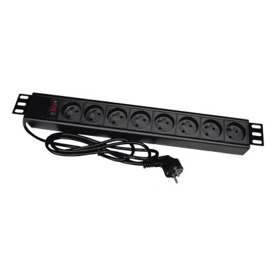 A-LAN PZ081U3M surge protector (8 x UTE; 16 A (3680 W); 3m; black)