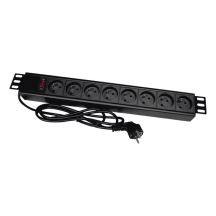 A-LAN PZ081U3M surge protector (8 x UTE; 16 A (3680 W); 3m; black)