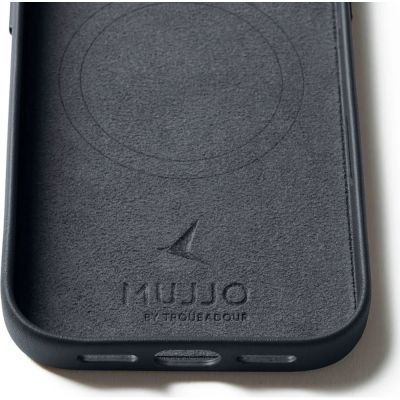 4. Mujjo Basalt Leather Case for iPhone 17 Pro