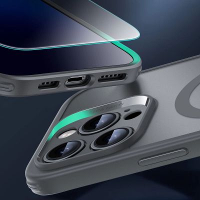 5. ESR Classic Pro Set Halolock MagSafe Case for iPhone 16 Pro Max - Gray