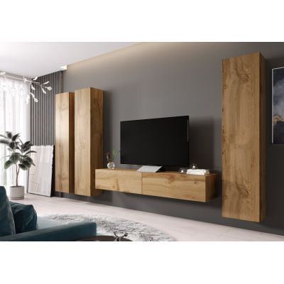 6. VIGO full display cabinet '180' 180/40/30 oak wotan