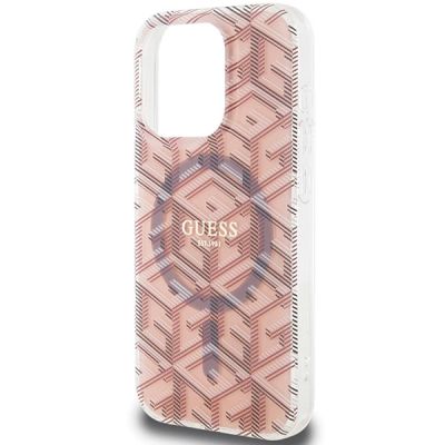 6. Guess IML GCube MagSafe case for iPhone 15 Pro Max - pink