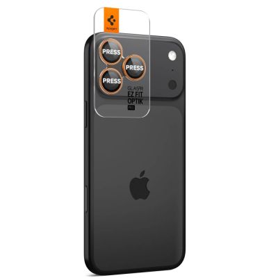 6. Spigen Optik Pro Camera Lens Glass for iPhone 16 Pro / Max / 17 Pro / Max - Orange