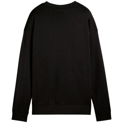 2. Puma Women's ESS Small No. 11 Logo Relaxed Crew Sweatshirt Black 684975 01