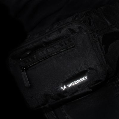 9. Wozinsky WSB-W1 unisex shoulder bag with adjustable strap, waterproof - black