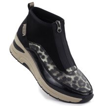 Women's black wedge ankle boots Rieker N9362-00