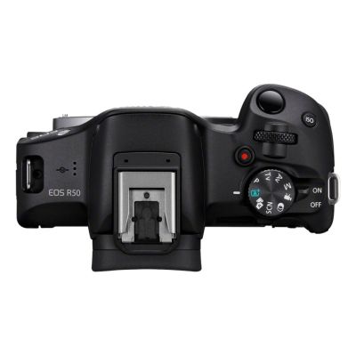 2. Canon EOS R50 + RF-S 18-45mm CREATOR KIT Camera with 24.2 MP