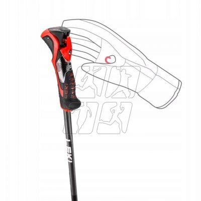 5. LEKI STICKS 3D AIRFOIL black/red 120