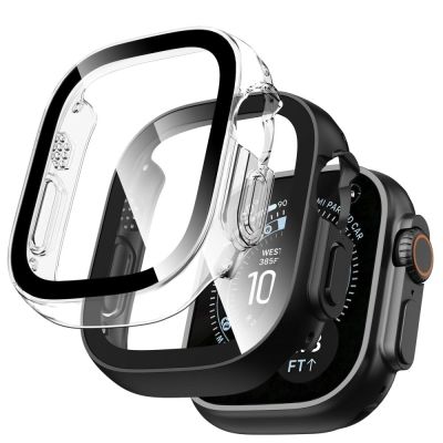 Tech-Protect Defense Black & Clear 2-Pack Cases for Apple Watch 49 mm