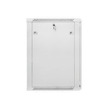 Lanberg WF01-6618-10S mounting cabinet (18U; 900mm / 600mm / 600 mm; wall-mounted; Glass; 19''; gray)