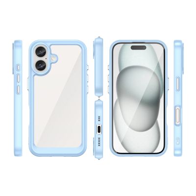 2. Outer Space Case with Gel Frame for iPhone 16 Plus - Blue
