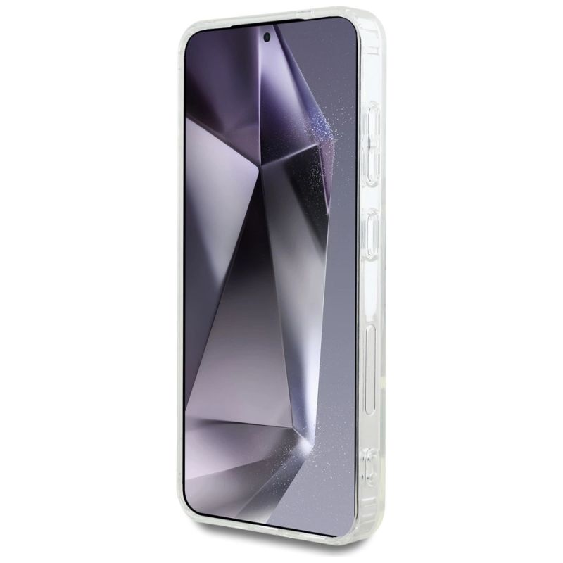 5. Case Karl Lagerfeld Rhinestones Karl Head Logo Samsung Galaxy S25 transparent