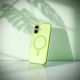 9. Puro Daylight Magsafe Compatible Silicone Case for iPhone 17 - Translucent Green