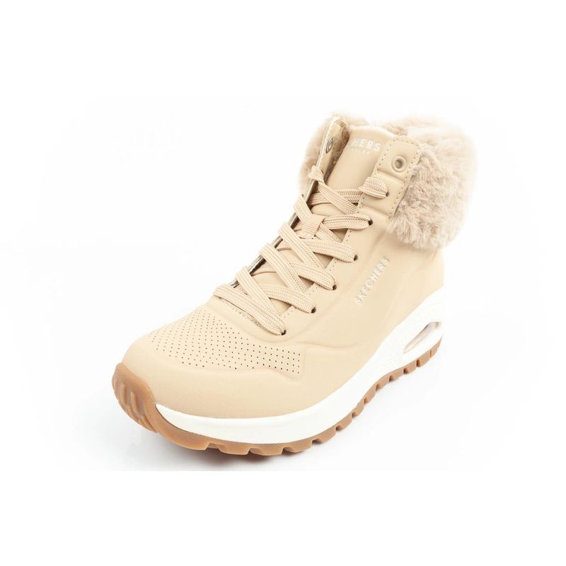 12. Skechers Uno Rugged Women's Insulated Winter Boots Brown