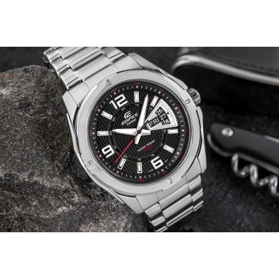 4. Men's Watch CASIO EDIFICE EF-129D-1AVEF + BOX