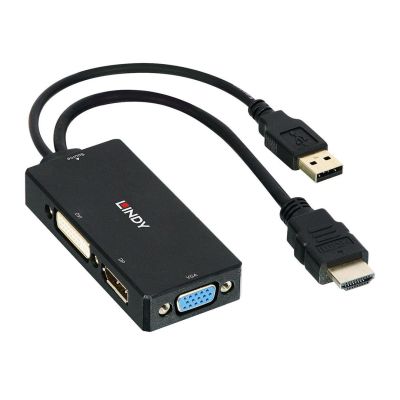 3. Lindy HDMI to DisplayPort, DVI & Adapter