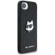 4. Karl Lagerfeld Monogram Choupette Head Pin iPhone 16e Case - Black