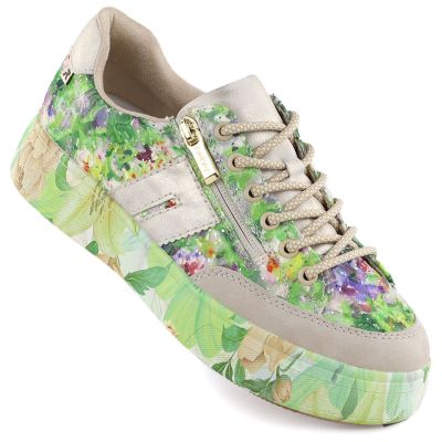 Women's green platform shoes Rieker M7711-91