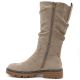 3. Women's warm, crinkled suede boots, beige M.Daszyński SA259-3