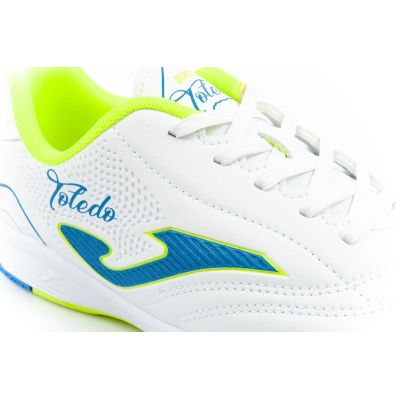 7. Joma Toledo JR 2602 indoor football shoes for kids, white