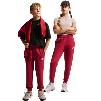 7. Nike Sportswear Club Fleece Kids' Pants Red FD3008 608