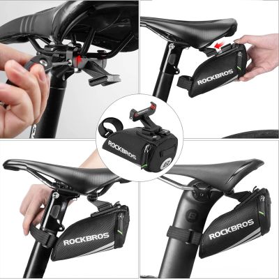 3. Rockbros C28 bicycle bag under the saddle - black