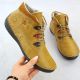9. Comfortable Women’s Warm-Lined Yellow Ankle Boots Rieker 52544-68
