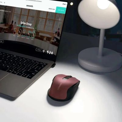 7. Ugreen MU006 wireless optical mouse USB 2.4GHz / Bluetooth 5.0 4000 DPI - red