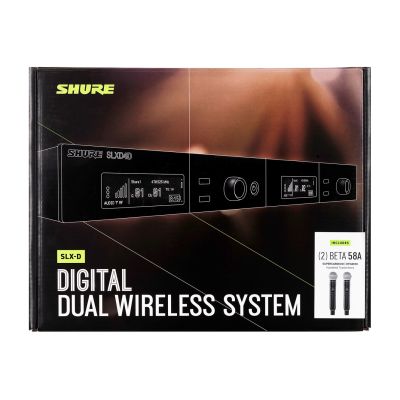 11. Shure SLXD24DE/B58-G59 - Dual Digital Wireless System with Two Handheld Transmitters/Microphones