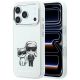 Karl Lagerfeld Smooth Karl & Choupette Bodies Sketch MagSafe Case for iPhone 18 Pro / 17 Pro - Beige