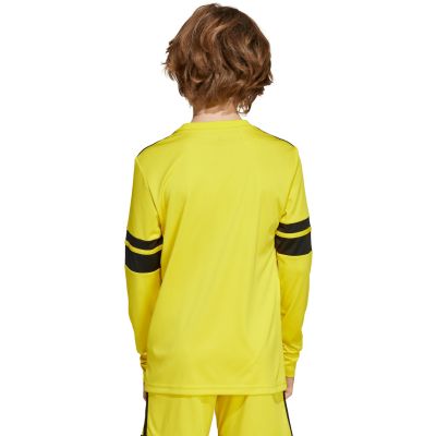 11. adidas Squadra 25 Long Sleeve Kids T-Shirt Yellow JJ0043