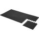12. PUZZLE MAT FOR FITNESS EQUIPMENT 8 PCS 30x30x0.9 CM BLACK PURE 2 IMPROVE