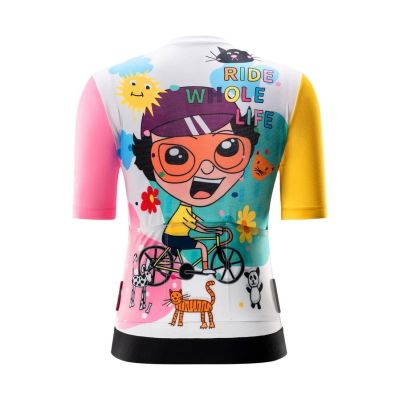 2. Rockbros women's cycling jersey colorful M