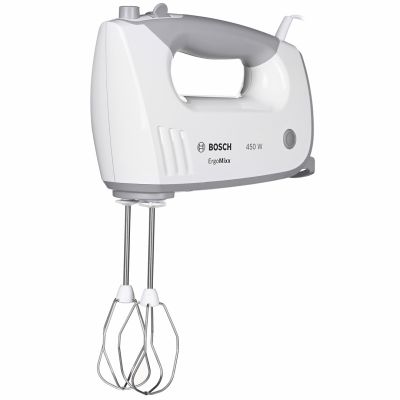 2. BOSCH MFQ36480 Hand Mixer (450 W; white)